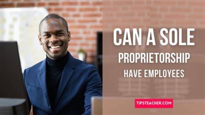 Can there be employees in a sole proprietorship?