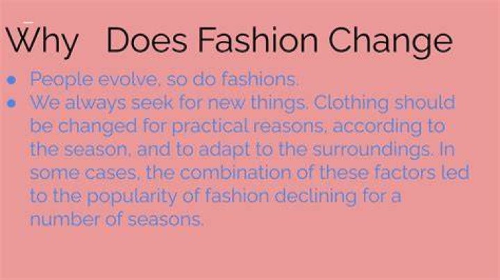 How does fashion change the world?