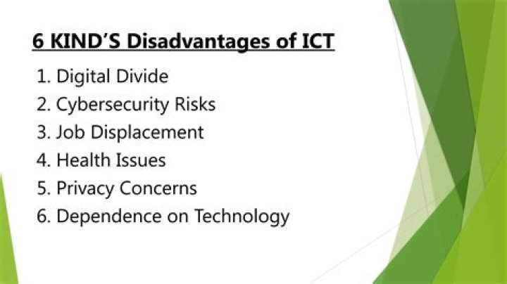 What are the disadvantages of ICT?