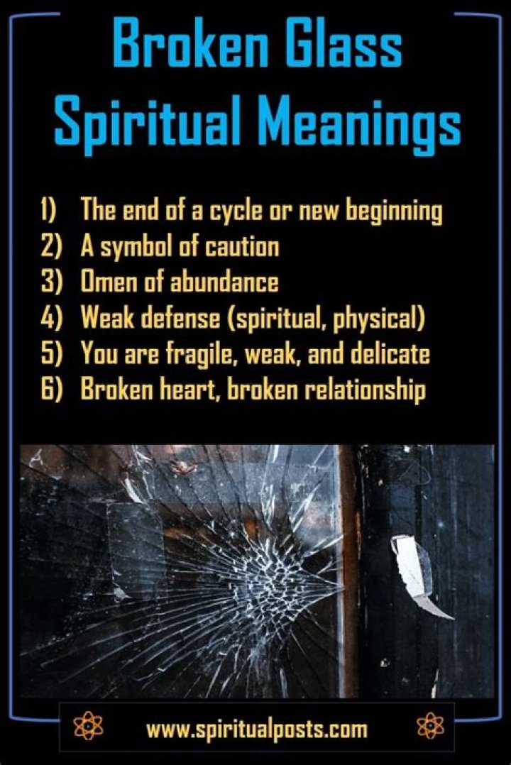 What does breaking the glass symbolize?