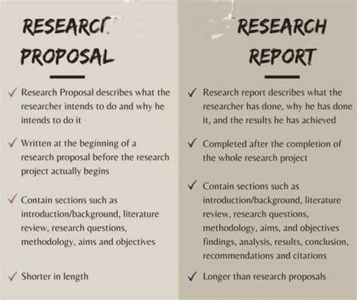 What is the difference between project report and project proposal?