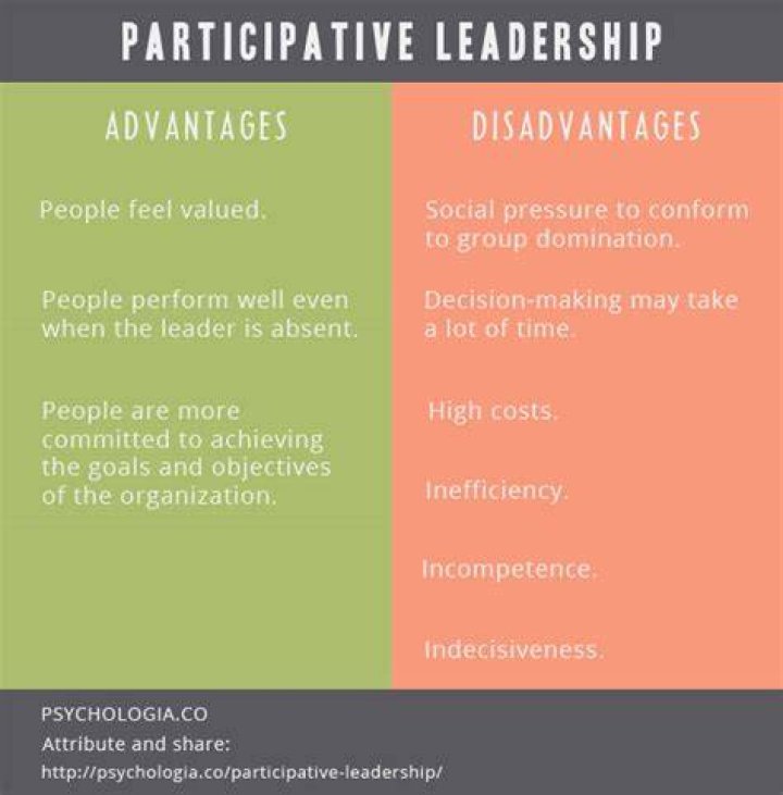 What is the disadvantages of participative leadership?