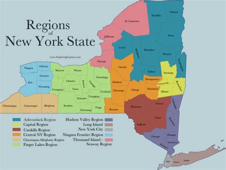 What states are in upstate New York?
